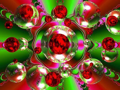 Eye Floaters - Christmas Bubbles: Happy shining holiday to all of you out there!