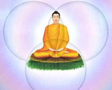 Buddha in the circles’ intersection. 